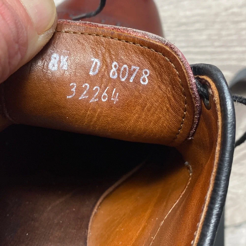 Allen Edmonds Fifth Avenue Mens 8.5 D Brown Leather Cap Toe Oxford Dress Shoes